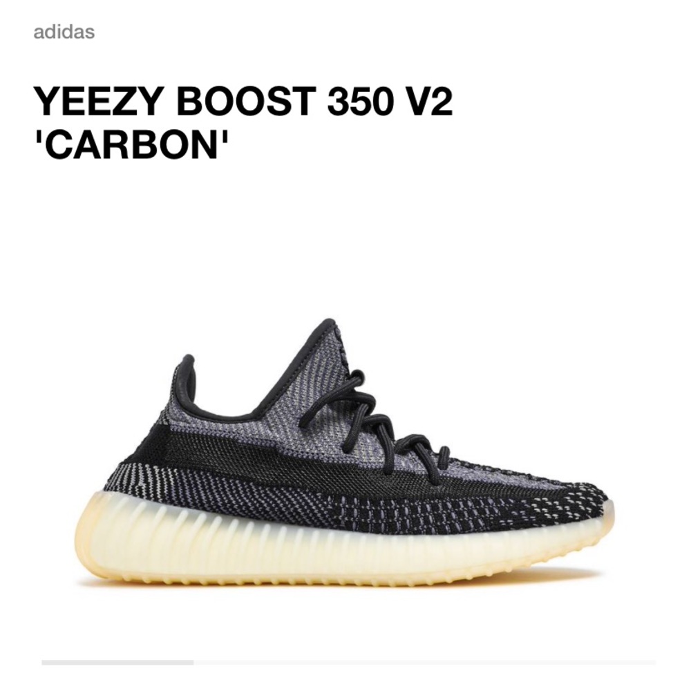 Authentic Yeezy Boost 350 V2 ‘Carbon’ Shoes